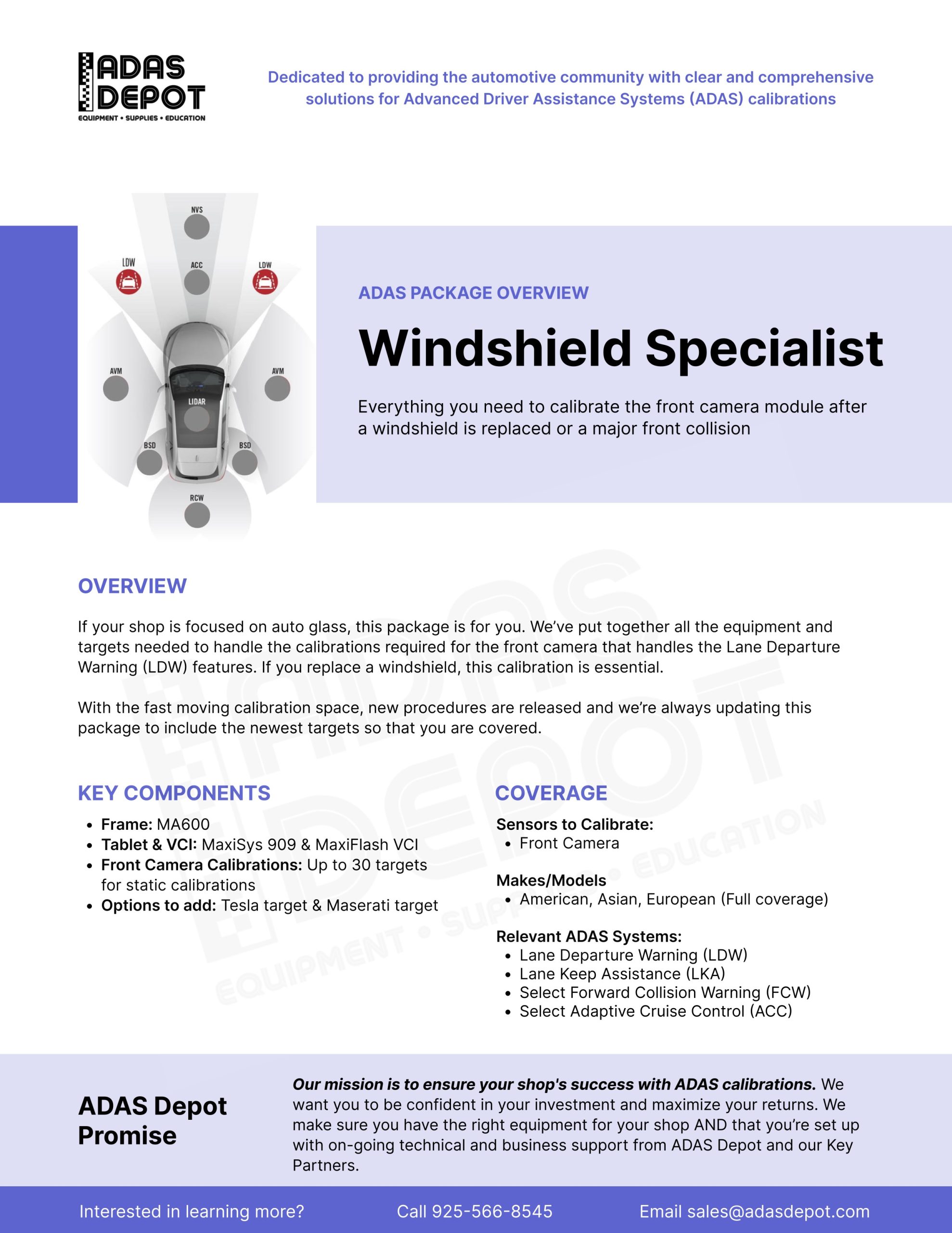 Introducing the ADAS Depot Windshield Specialist Package